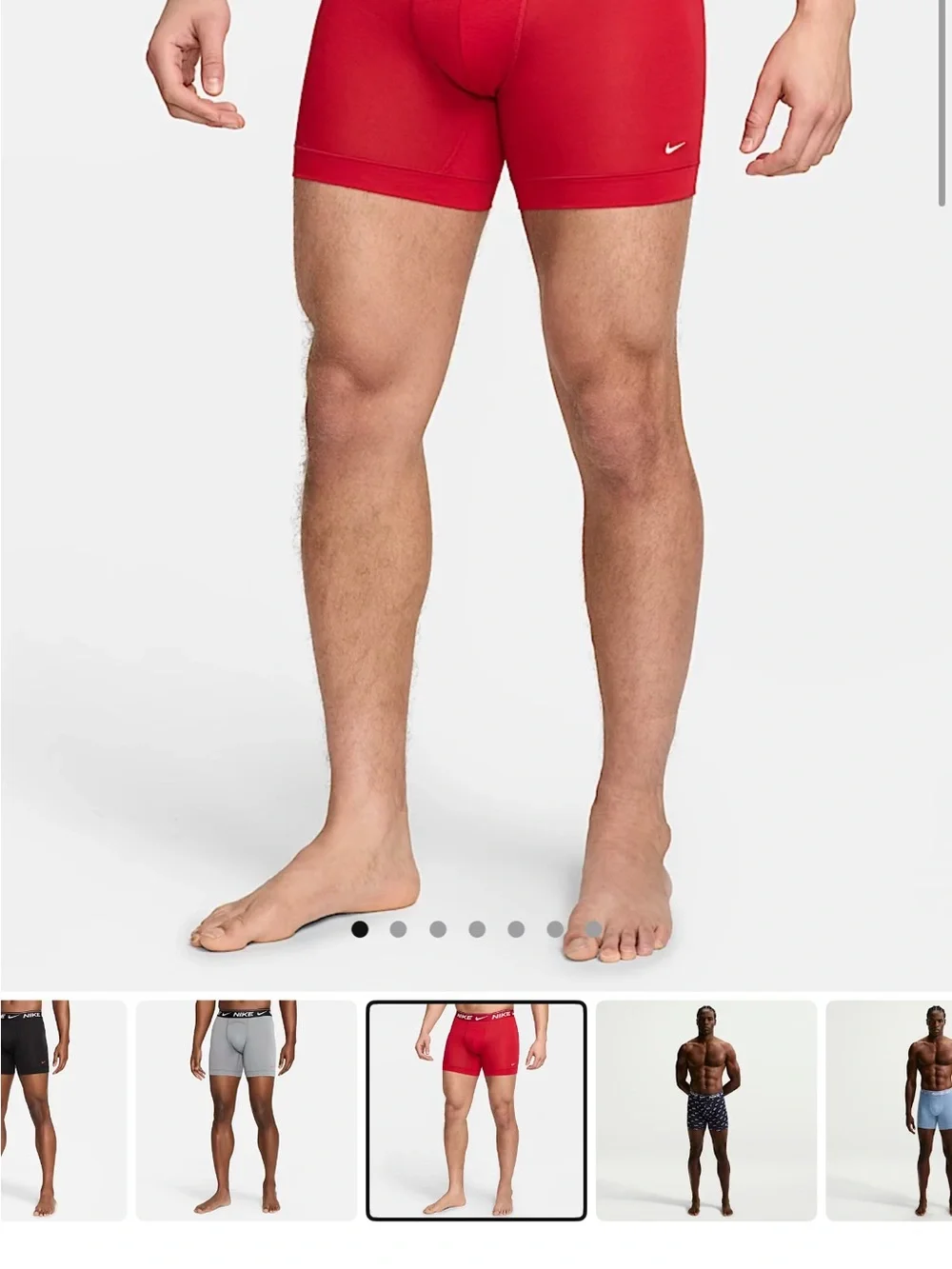 Nike Dri-FIT Ultra Comfort Boxer Briefs - Red, Blue, Black (3-Pack)